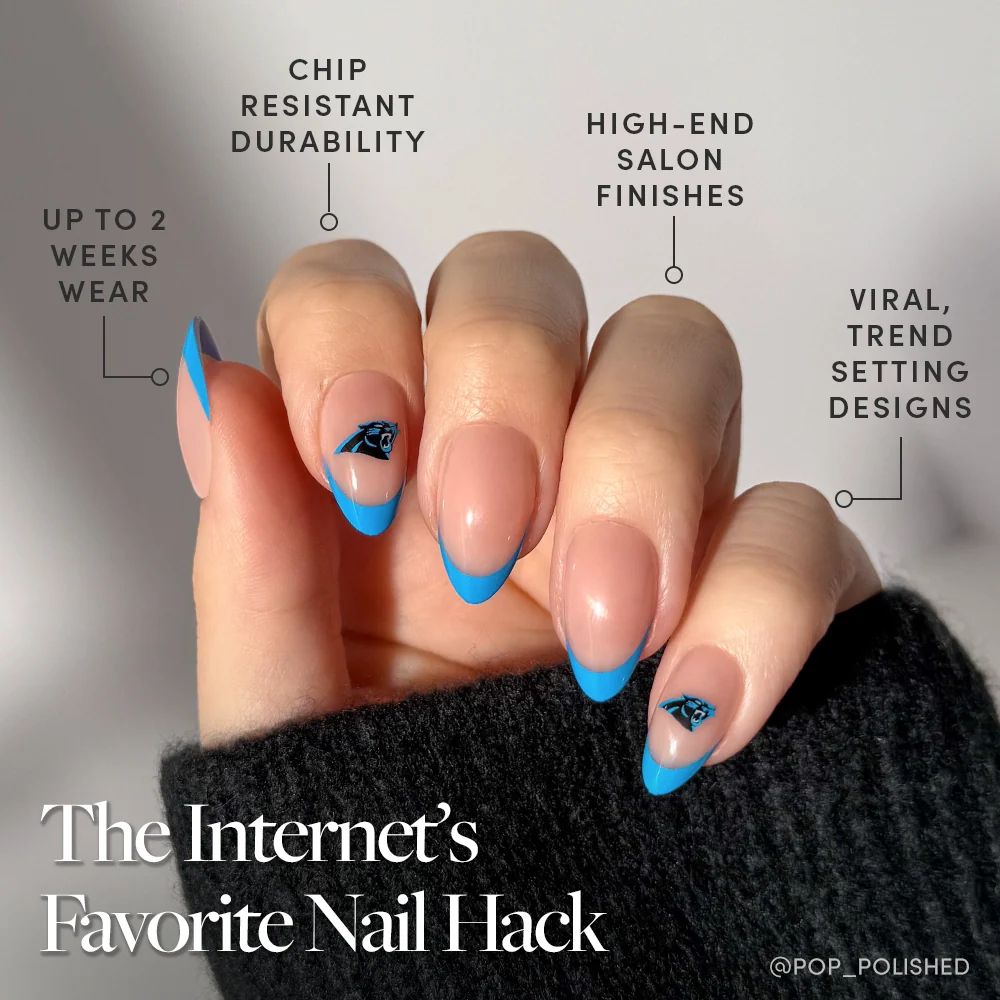 Carolina Panthers Press-On Nail Set - Image 5