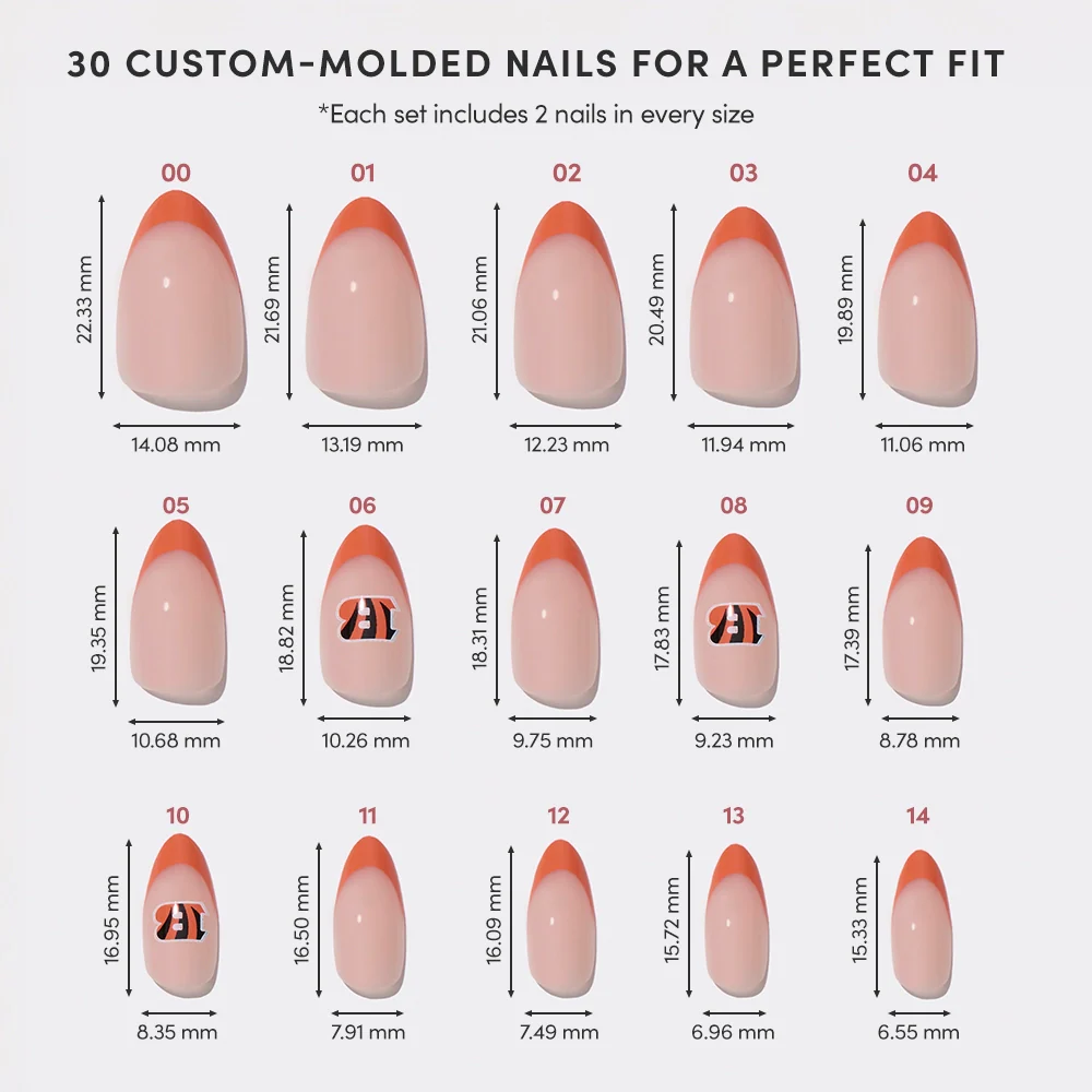 Cincinnati Bengals Press-On Nail Set - Image 6