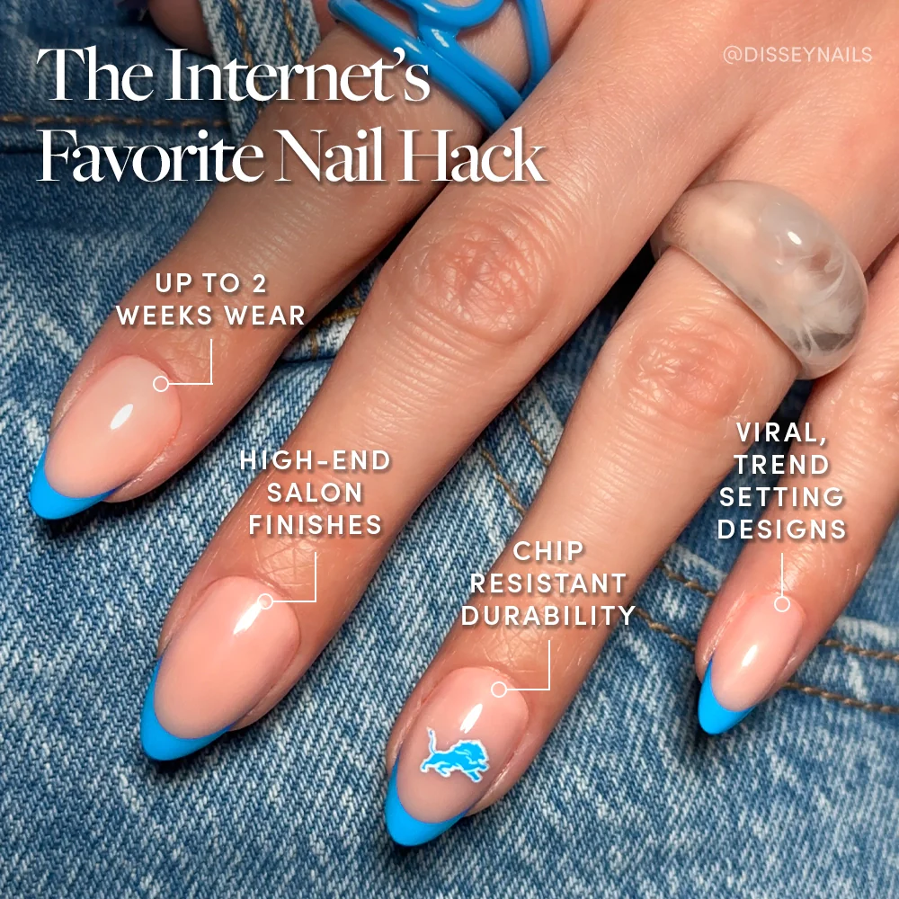Detroit Lions Press-On Nail Set - Image 5