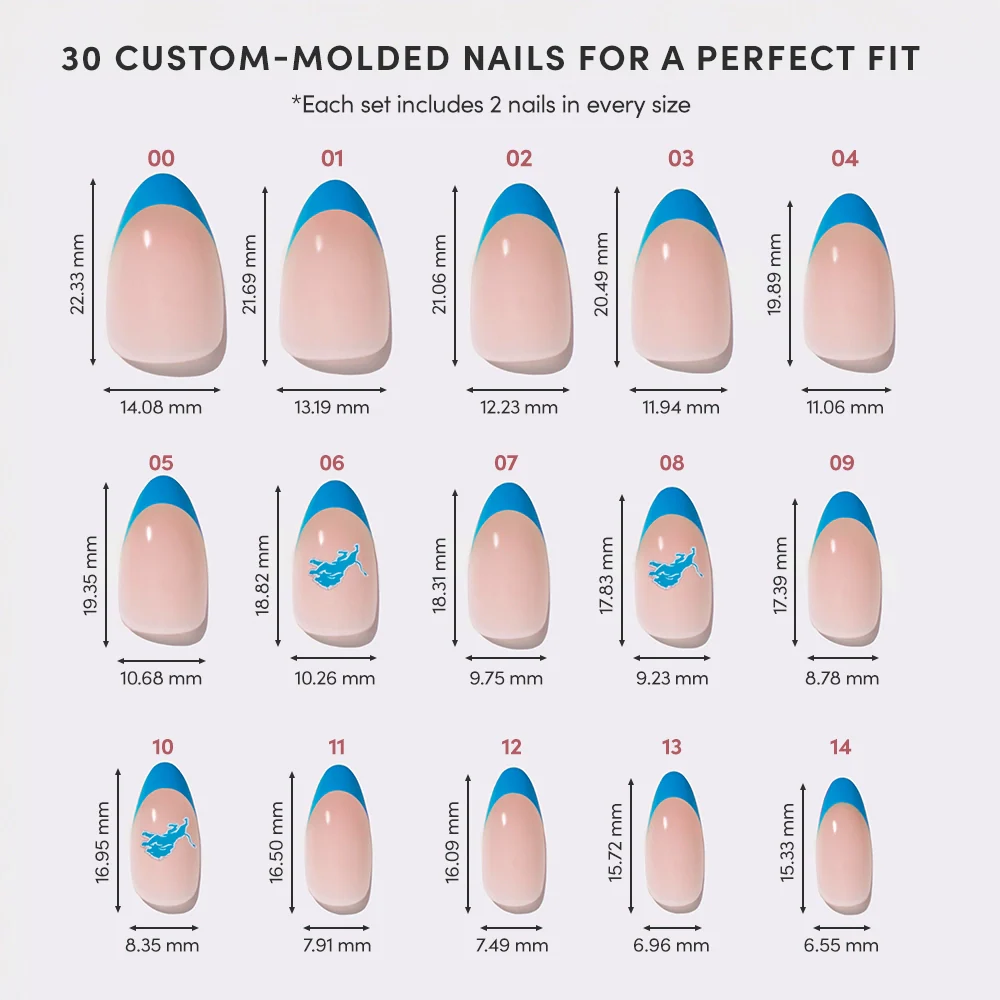 Detroit Lions Press-On Nail Set - Image 6