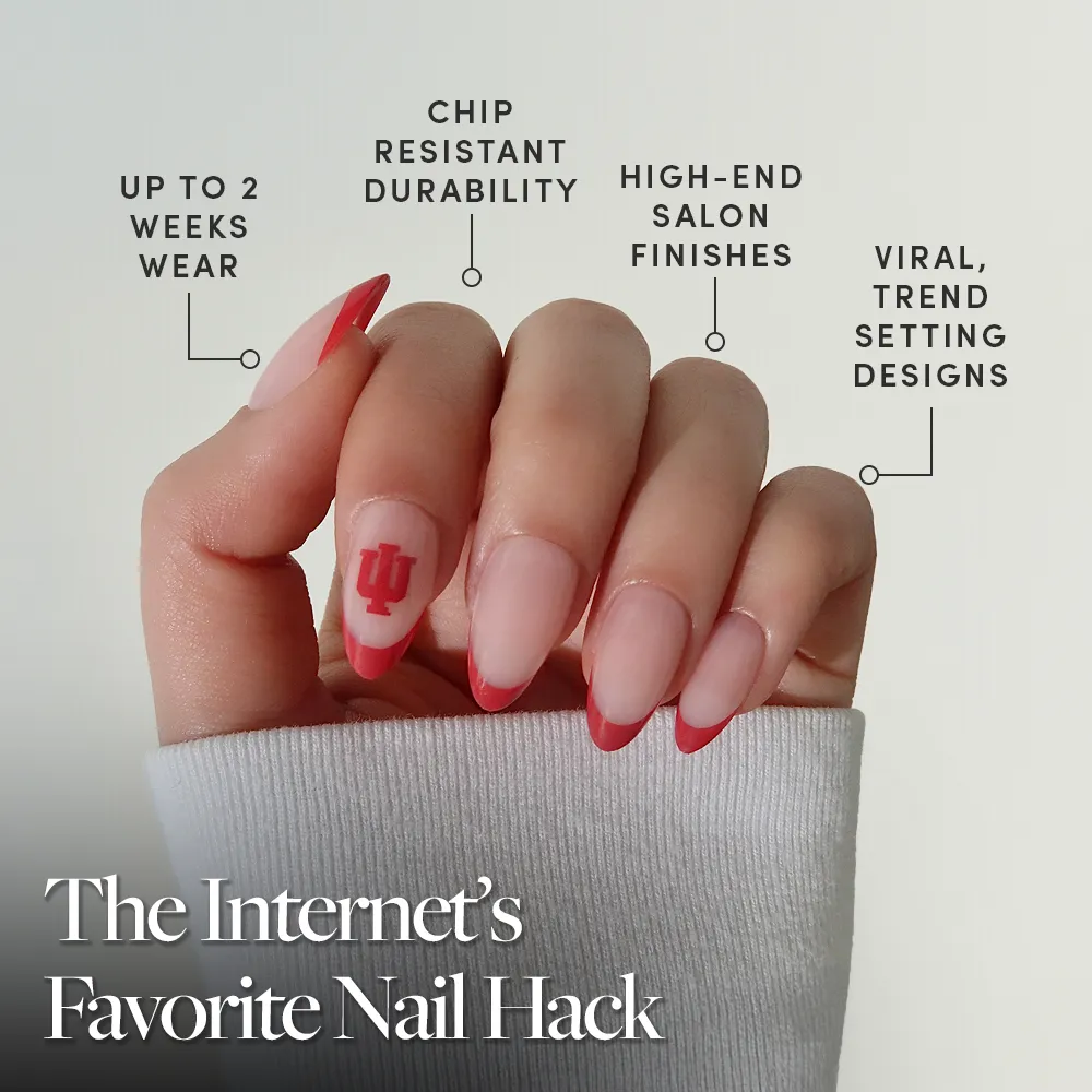 Indiana Hoosiers Press-On Nail Set - Image 5