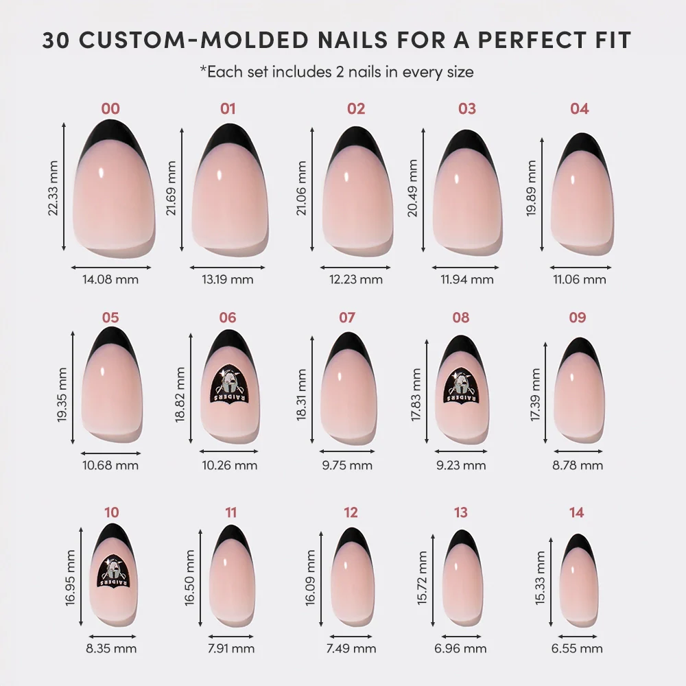 Las Vegas Raiders Press-On Nail Set - Image 6