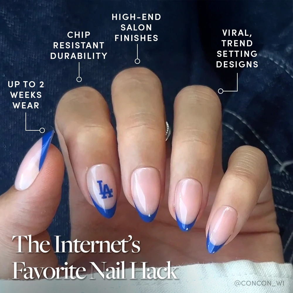 Los Angeles Dodgers Press-On Nail Set - Image 5