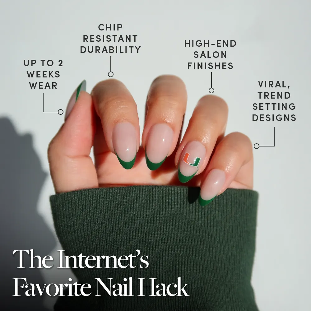 Miami Hurricanes Press-On Nail Set - Image 5
