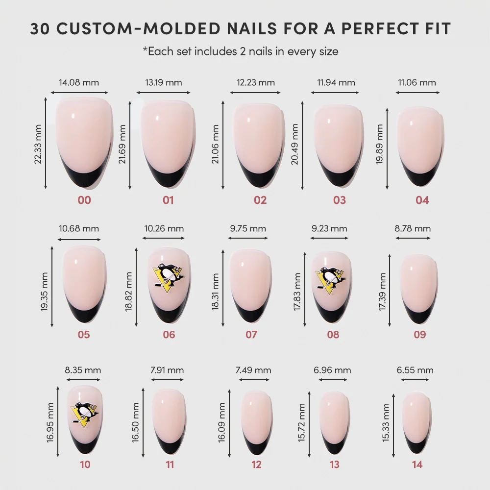 Pittsburgh Penguins Press-On Nail Set - Image 6